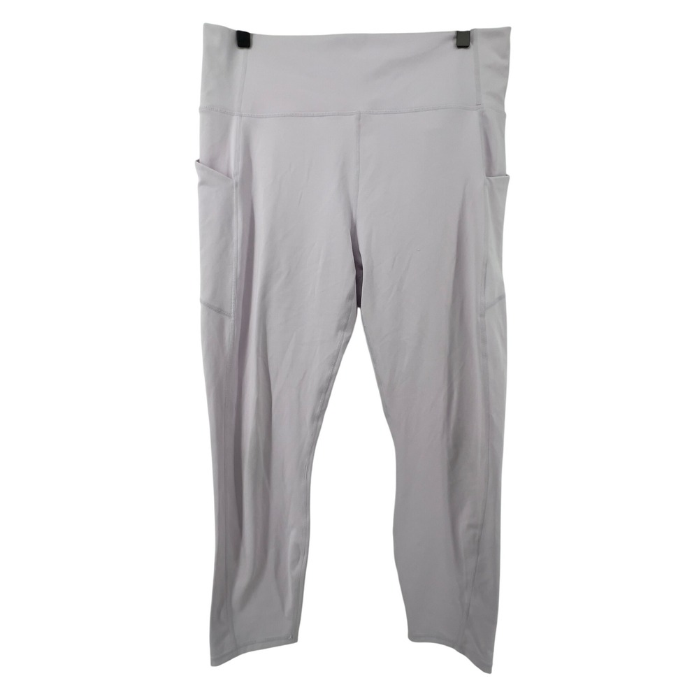 Fabletics Women XXL Oasis PureLuxe High-Waisted 7/8 Legging Lilac Athleisure Gym